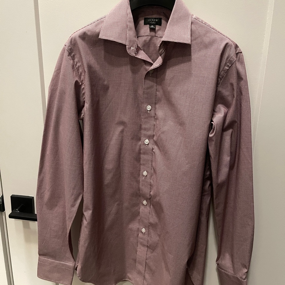 JCrew Ludlow Men's Maroon Dress Shirt